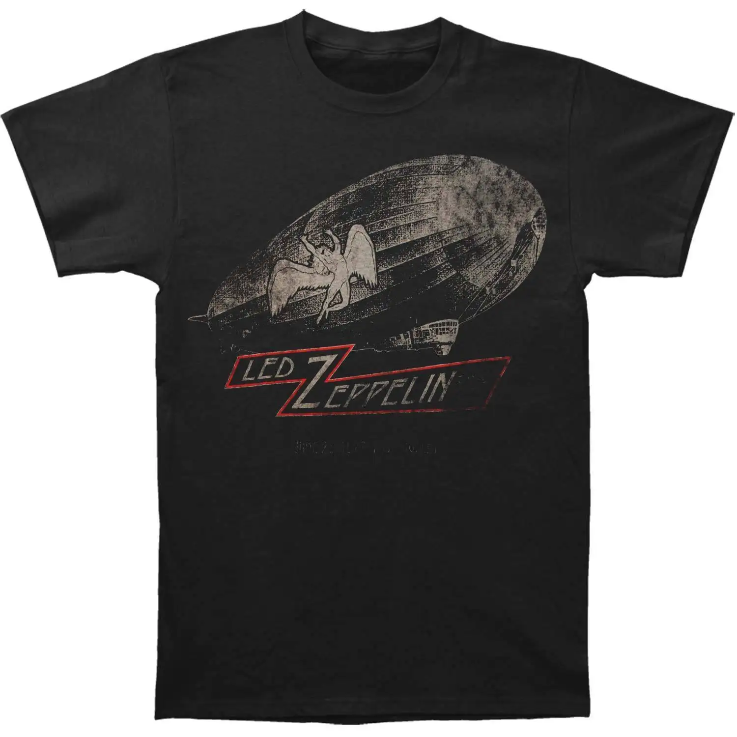 Led Zeppelin Для мужчин городов Slim Fit Футболка X-Large Black | Мужская одежда