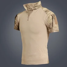 Мужской Камуфляжный топ с короткими рукавами милитари, камуфляжная рубашка, военные мужские охотничьи футболки