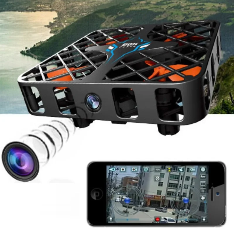WIFI Дрон 1602HW Box Flyer 2 4G 6 Axis Gyro 3D Flip wifi fpv RC вертолет Crashworthy структура Мини Квадрокоптер