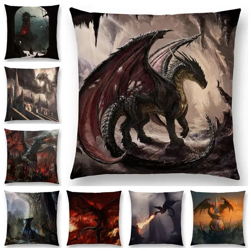 Чехол для диванной подушки с изображением дракона|sofa pillow case|cushion covercushion cover case |