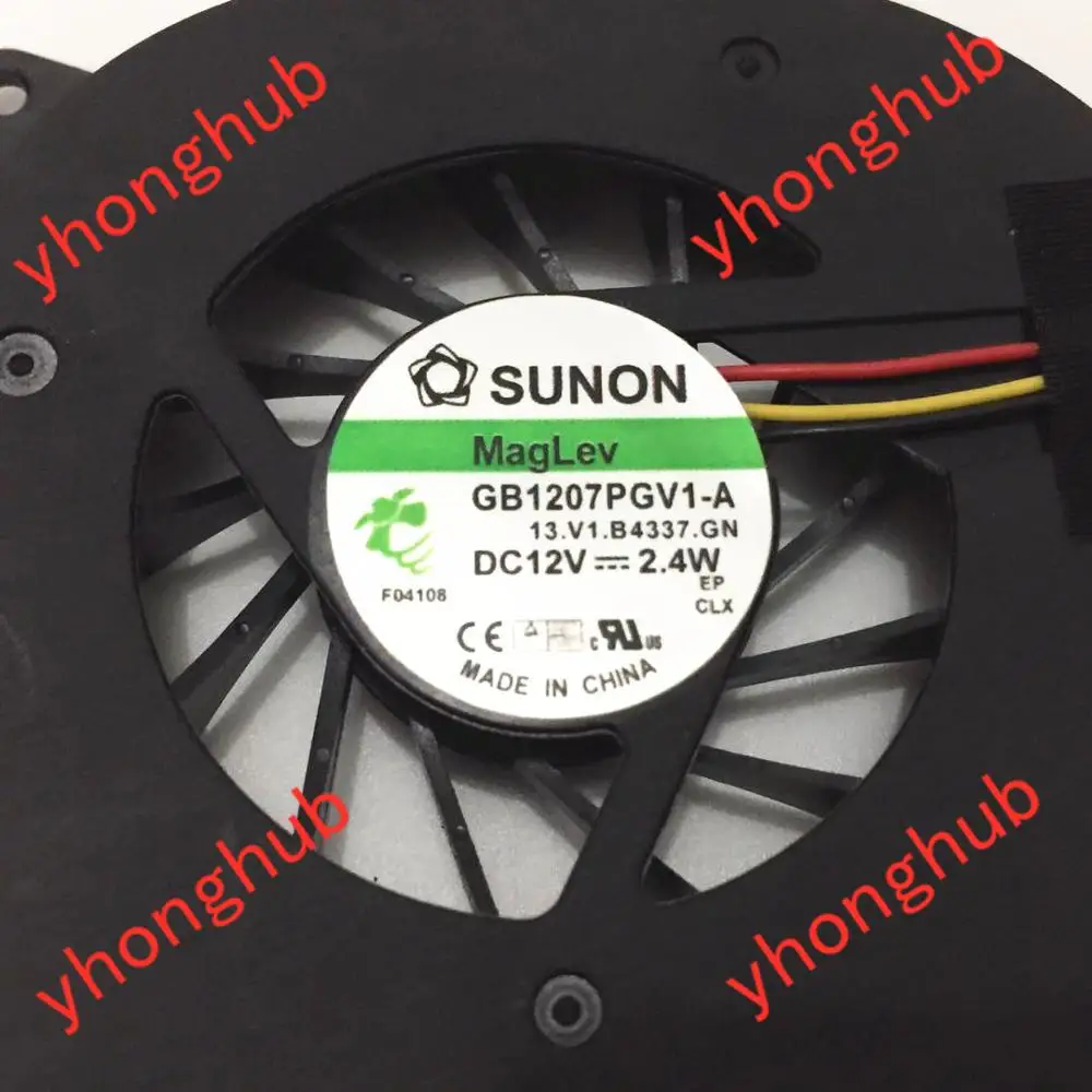 SUNON GB1207PGV1 A 13.V1.B4337.F.GN AC/DC 12V 2 4 W 3 провод Сервер вентилятор охлаждения ноутбука|server
