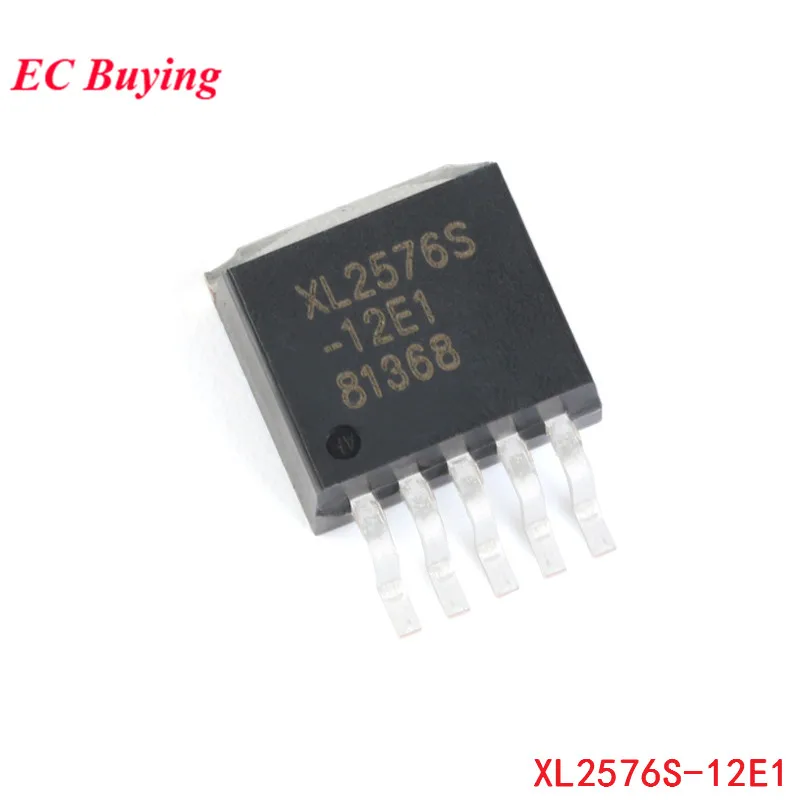 

10pcs Original SMD XL2576S-12E1 TO263-5 Step Down DC Power Converter Chip Step-Down Chip 52khz Integrated Circuit