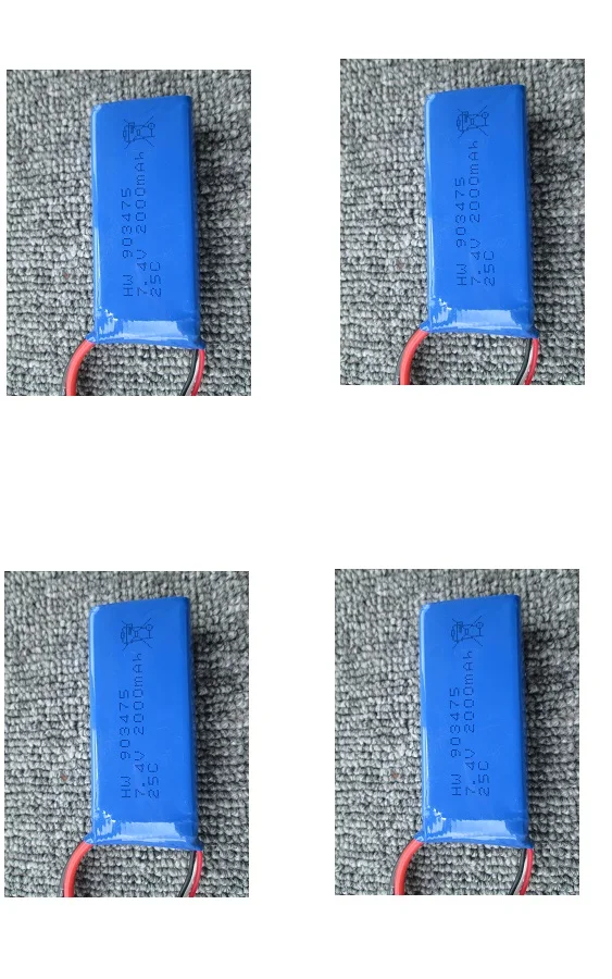 

4PCS Original 2000mAh 7.4V Li-Po 25C Battery for Syma X8W x8c X8G X8HC X8HW X8HG RC Quadcopter Spare Parts syma aircraf Parts