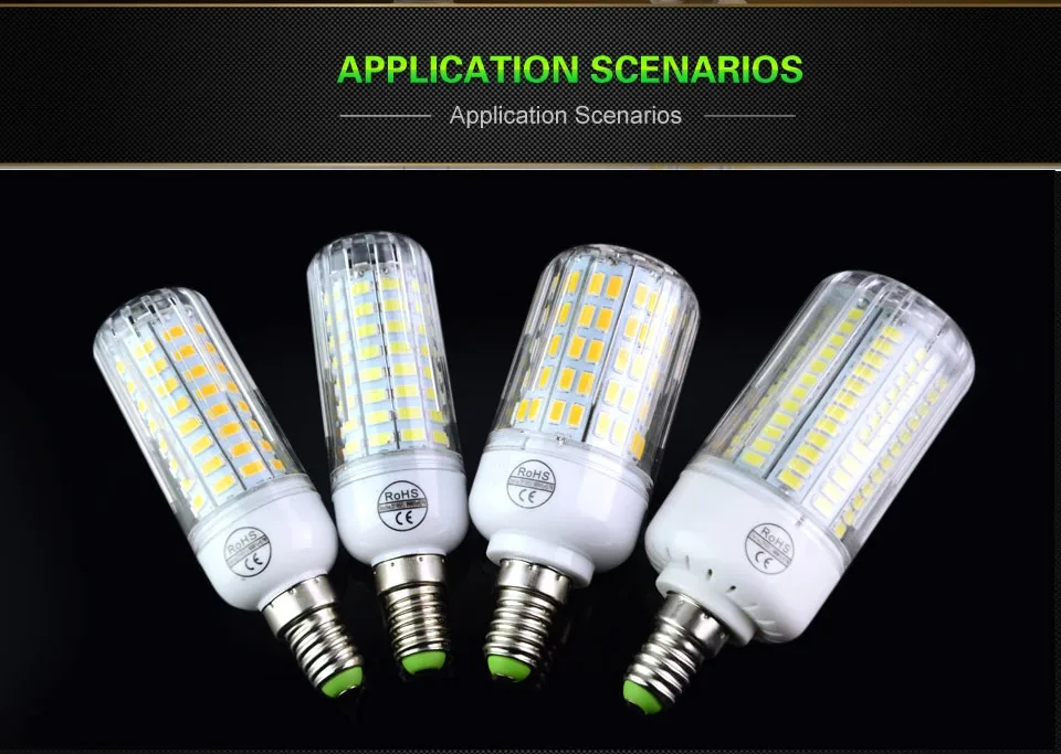 Лампада E27 E14 кукурузы светодиодный лампы 5730 светодиодный светильник 220V CFL лампы 7 Вт 11 Вт 12 Вт 15 Вт 18 Вт, 20 Вт, отвечают требованиям по сертификатам CE по ограничению на использование опасных материалов в производстве лампы 24 36 48 56 69 72 светодиодный s светильник Инж