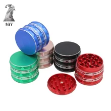 SY 4 Слои 63 мм металлическая дробилка Портативный травы измельчитель табака дым спец устройство для измельчения, курение аксессуары 3 цвета на выбор