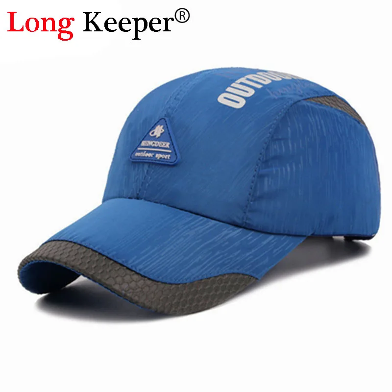 LongKeeper 2018 Primavera Verano Snapback gorras para hombres mujeres cartas Sun Cap Casual béisbol sombreros rápido seco Beisbol Chapeu cap