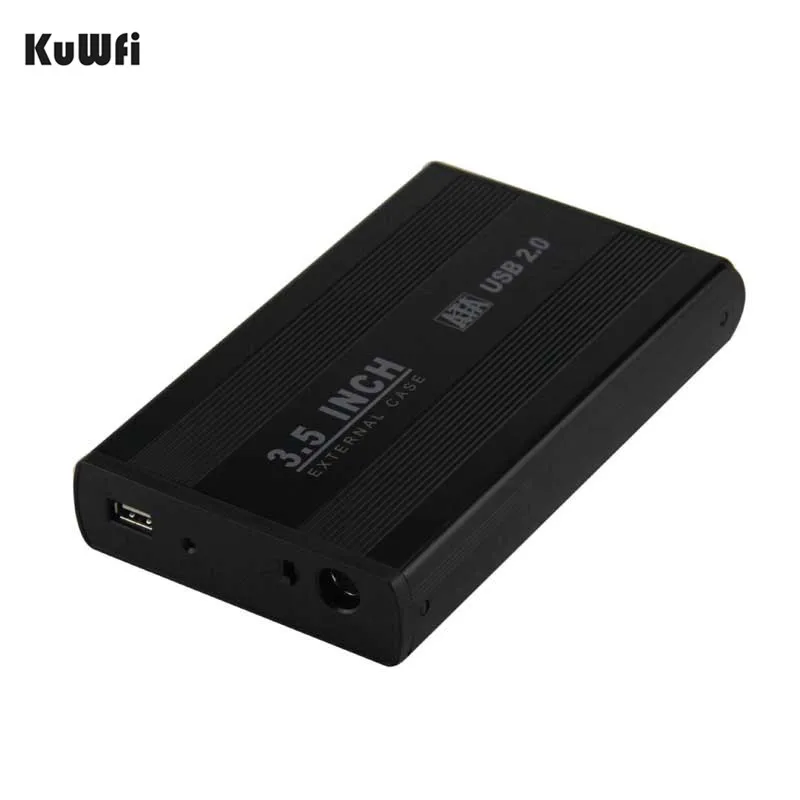 Продажа Kuwfi 3,5 дюймов USB 2,0 SATA внешний жесткий диск корпус Обложка Внешний ящик для хранения Поддержка жесткий диск до 1 ТБ