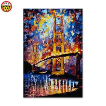 Эти города яркие огни цифровая живопись декоративная живопись Цвет Окрашенные его волшебный замок