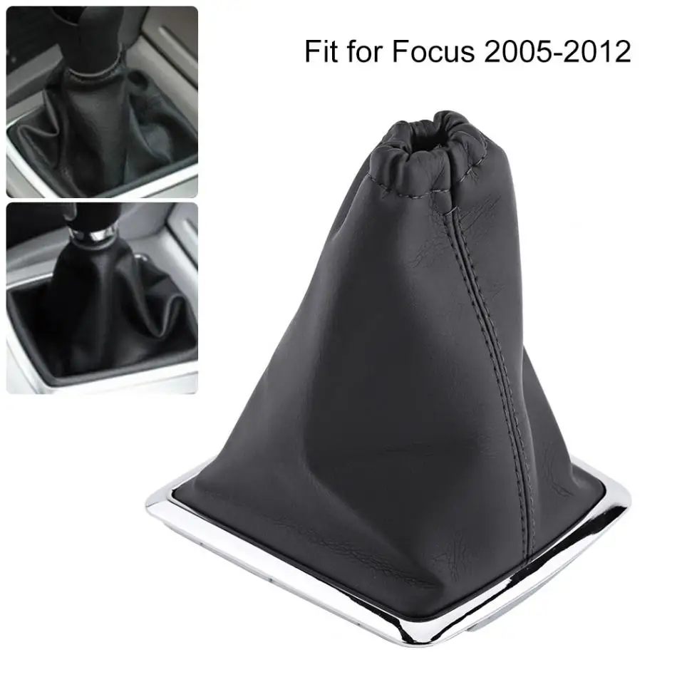 

Car Gear Shift Stick Gaiter Boot PU Leather Dust Cover Replacement Gear Shift Gaiter for Ford Focus 2005-2012