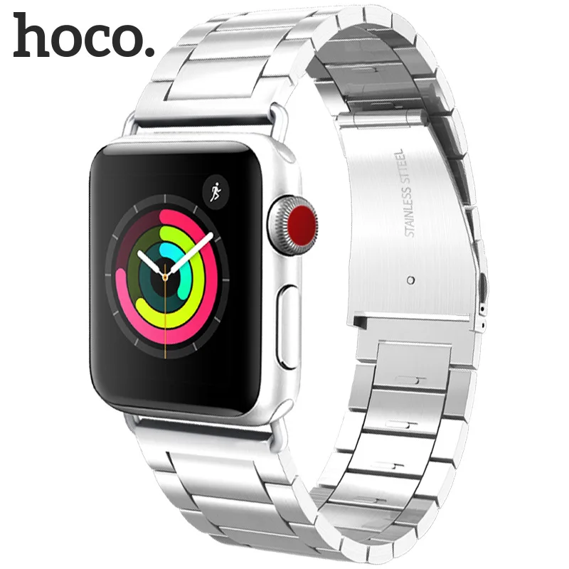 

Original HOCO Stainless Steel Strap Bracelet For Apple Watch Series 4/3/2/1 Band 42mm 44mm Wristband for iWatch 4