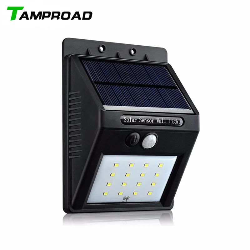 

TAMPROAD Solar Power NightLight Waterproof Lamp Outdoor Path Security Motion Sensor Wall Wireless Street Stair Emergency Lantern