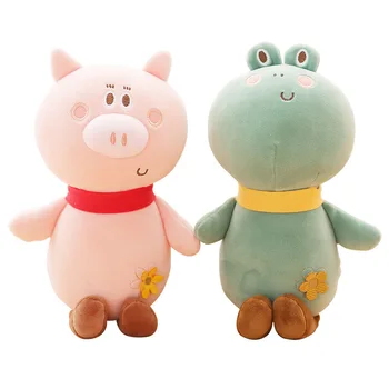 

Lucky Boy Sunday Kawaii Duck Frog Pink Pig Rabbit Stuffed Plush Toys Cute Animals Plush Doll Kids Baby Sleep Toys