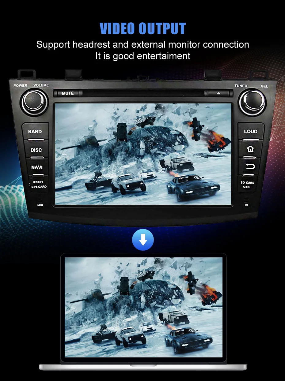 Best KANOR Octa Core Android 9.0 4+32g 2din Car Radio For Mazda 3 2010-2012 With Multimedia GPS Navigator WIFI Radio Cassette Recorde 6