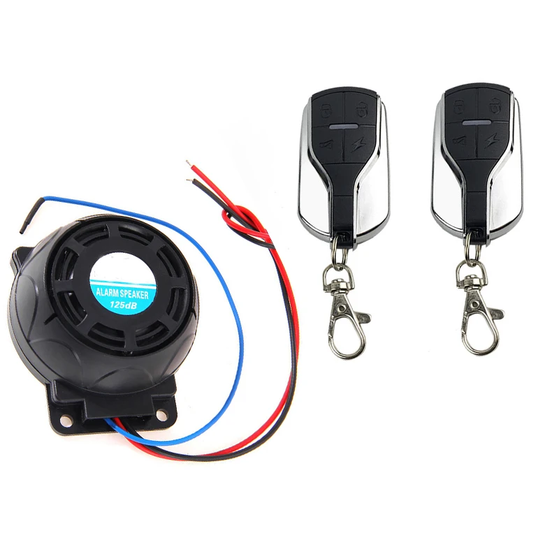 

DC 12V Motorcycle Remote Alarms Universal Motorbike Protection Alarm Scooter Anti-theft Security System Motor One Way Siren Moto