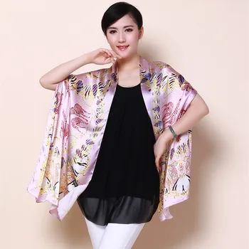 

2018 Hot Sale Women Adult Fashion Shawl, Wrap >175cm Winter Hijab Spring New Decoration 100% Silk Scarves Elegant Extension