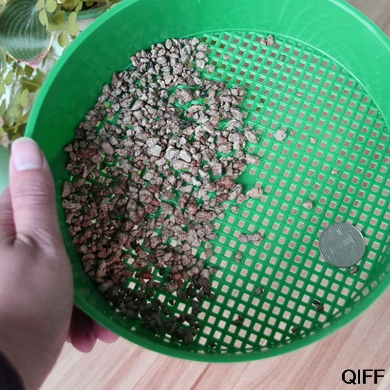 

Wholesale Plastic Garden Sieve Riddle Green For Composy Soil Stone Mesh Gardening Tool May06