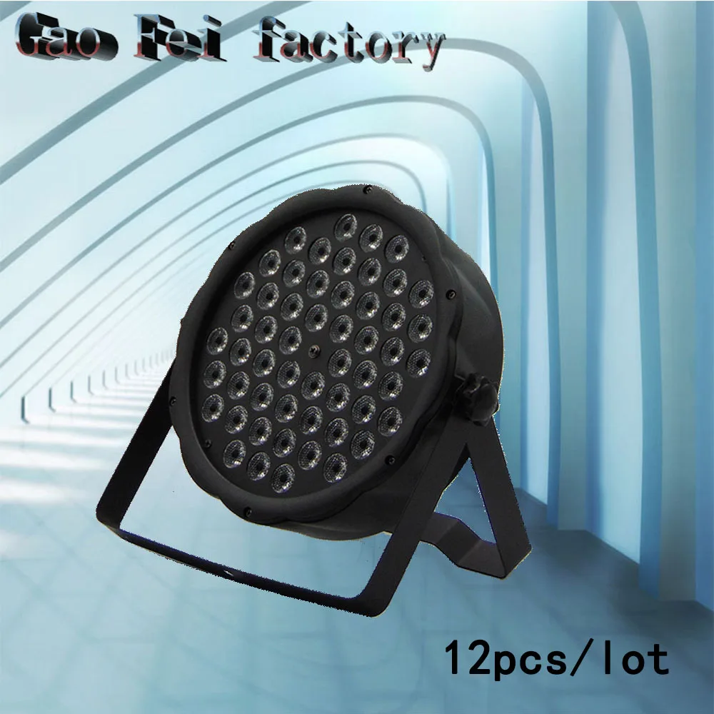 

12pcs/lot 54X3W RGBW LED Par Light DMX512 controller led disco DJ equipment