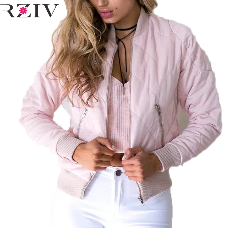 Color mood outerwear Short Jacket Women Round-Neck Baseball Basic Jacket Female Jaqueta Feminina Coat