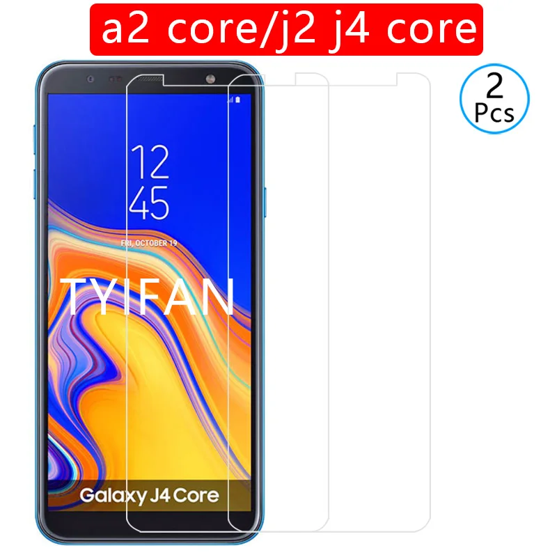 2 шт. закаленное стекло для samsung a2 j2 j4 core Защитная пленка для экрана glas на galaxy a j 2 4 a2core Защитная пленка для телефона tremp