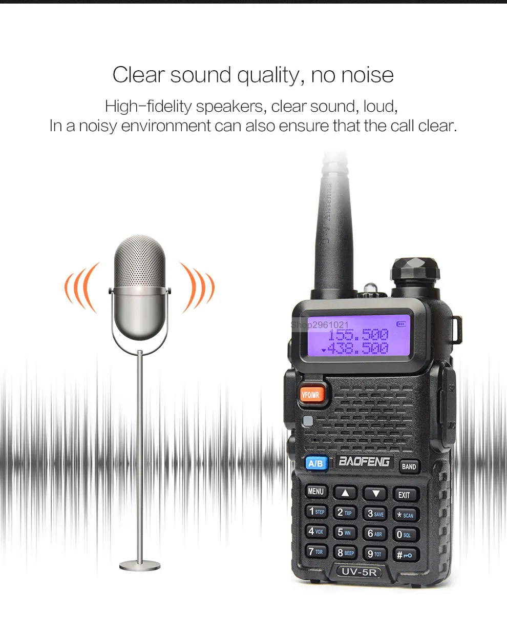 20 шт. Baofeng UV-5R VHF UHF портативная рация 5r двухстороннее Радиочастотное радио UV5R портативная рация радиоприемник