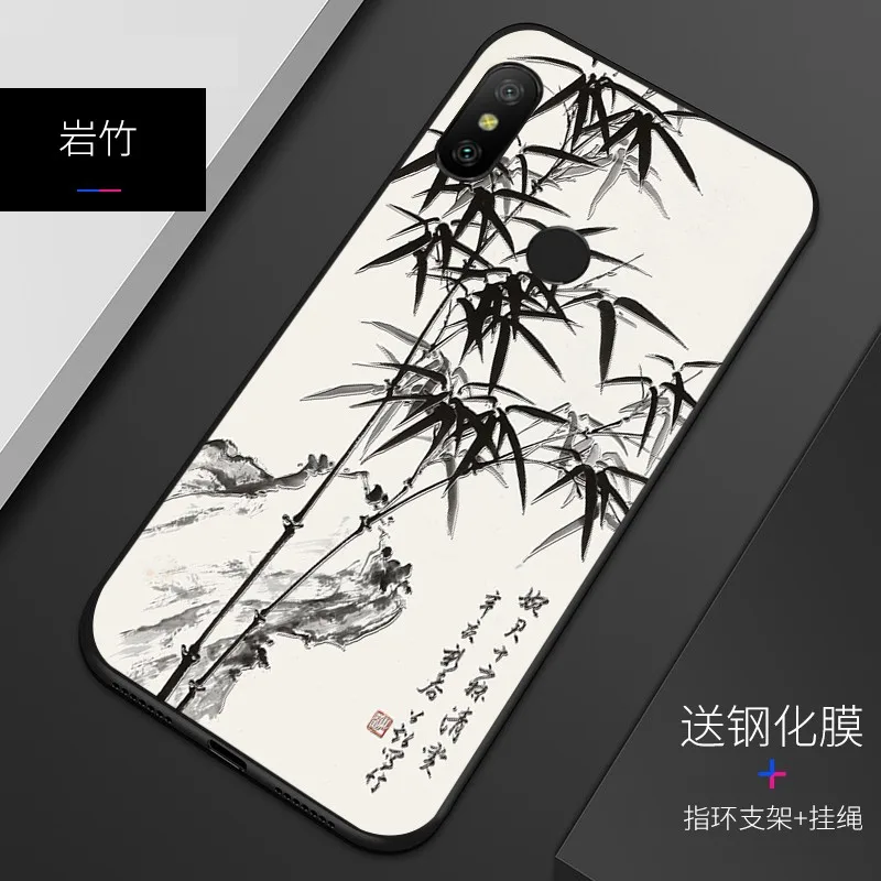 Рельефный Винтажный чехол в японском стиле для Xiaomi Redmi note 6 note6 Snow Mountain|Бамперы| |