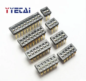 

2.54mm DIP switch straight black KI-02/KI-03/KI-04/05/KI-06/KI-07/KI-08/KI-09/KI-10 switch coding/toggle Free shipping