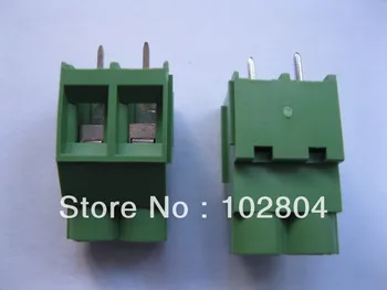 

150 Pcs Wire Cage Type Green 2 pin 6.35mm Screw Terminal Block Connector DC635 HOT Sale HIGH Quality