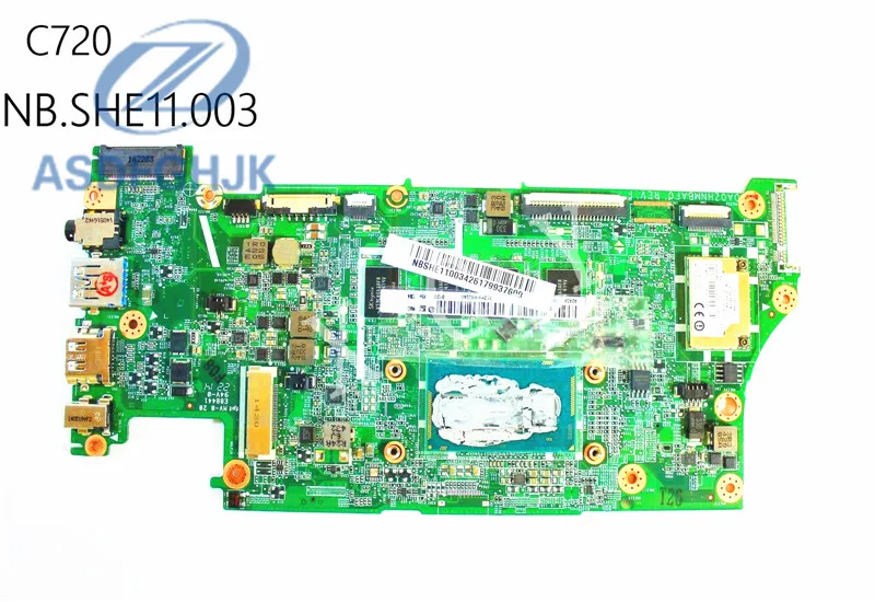 Laptop Motherboard DA0ZHNMBAF0 for Acer for Chromebook C720 Motherboard NB.SHE11.003 DDR3 Integrated 100% Test ok