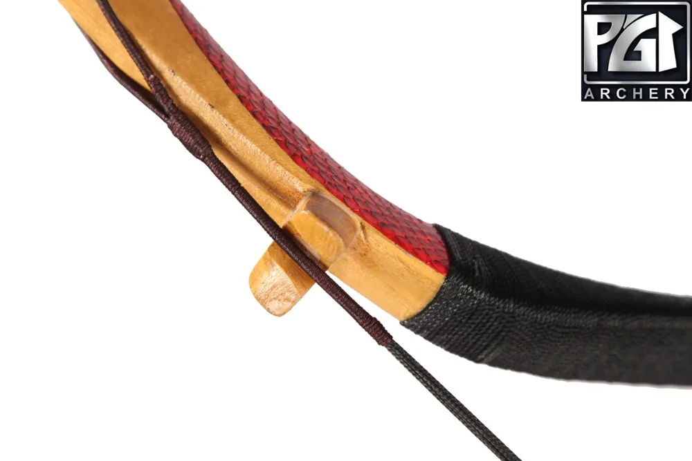 PG1ARCHERY Traditional Handmade Longbow Horsebow Archery Recurve Bow with Wooden Arrows /& Arm Guard /& Finger Tab 20-110lbs