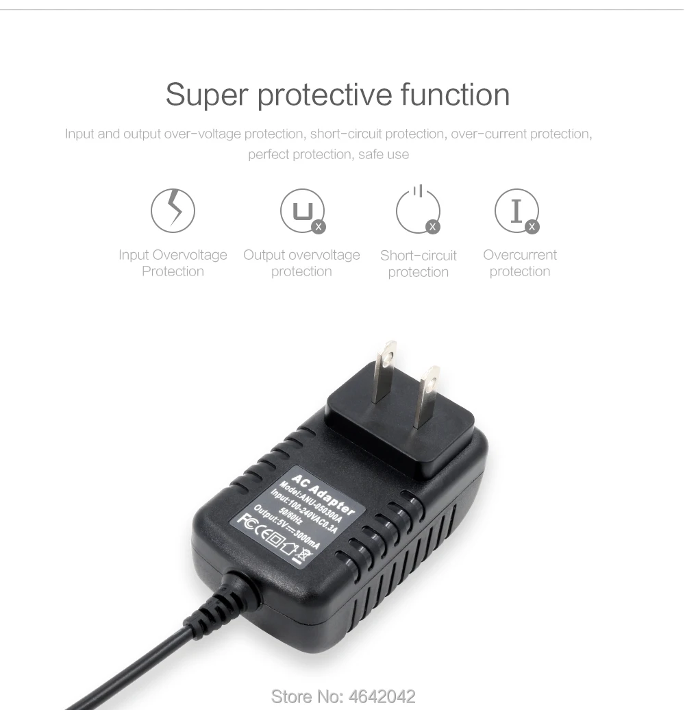 5 V/3A 100-240 V AC к DC US адаптер питания зарядное устройство американские стандартные разъемы