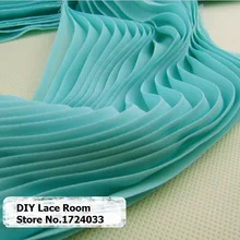 Новая шифоновая кружевная ткань гофрированная плиссированная мнущаяся 120D шифоновая одежда креп сплошной цвет многоцветный черный и белый Z601