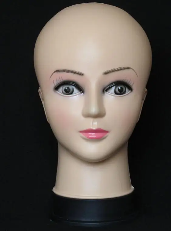 

Women's Mannequin Head Hat Display Wig Torso PVC training head model head model femal head model
