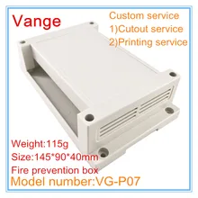 1 шт./партия Противопожарные Электронные Чехлы для проектов 145*90*40 мм ABS пластиковые распределительные коробки Корпус Корпуса для переключателя управления PCB