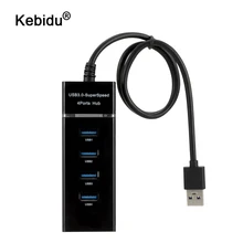 Kebidu 30 см 4 порта микро usb-хаб 3,0 USB высокоскоростной разветвитель 5 Гбит/с USB 3,0 концентратор USB 1,1/2,0 для планшета, ноутбука, ноутбука