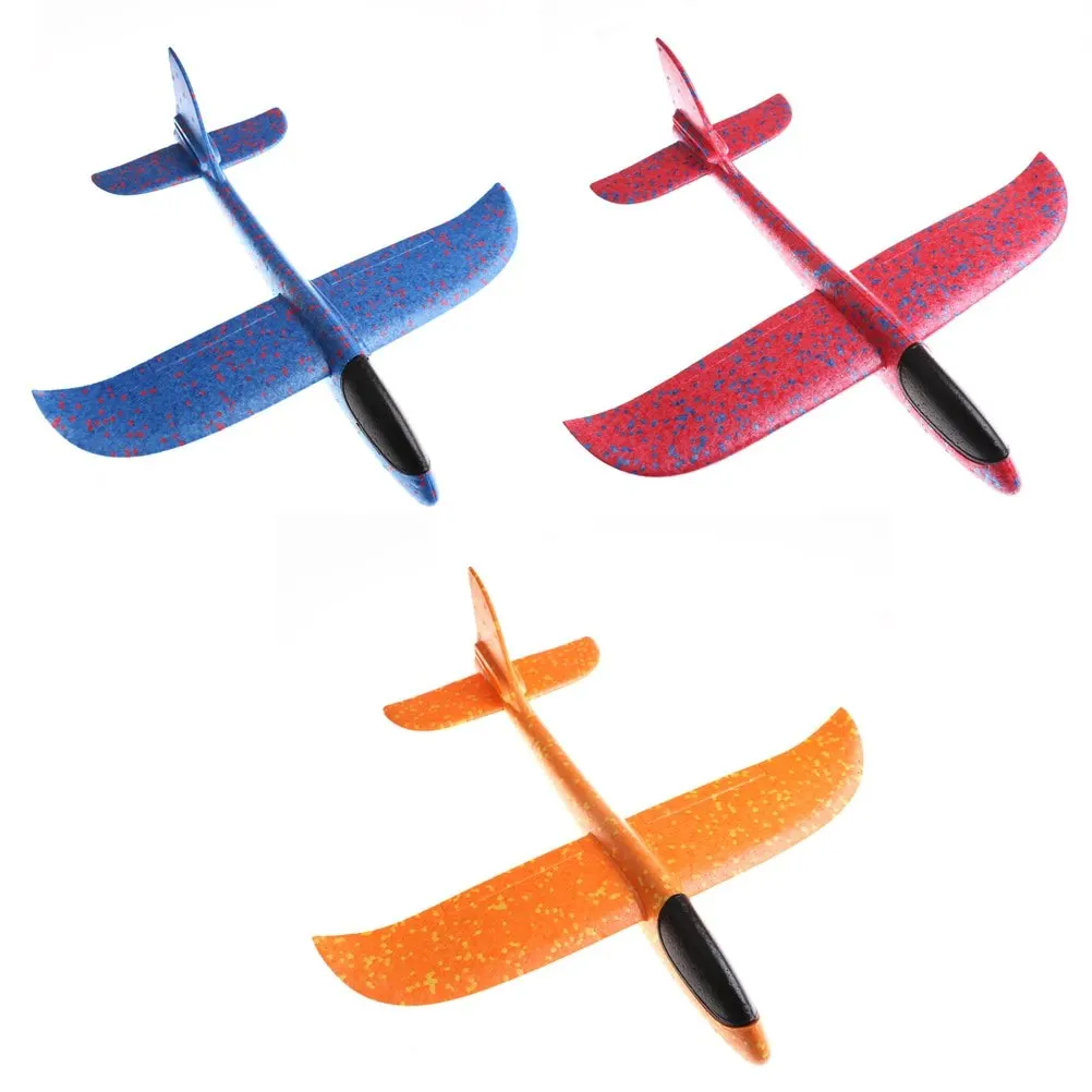 Plastic Hand Launch Throwing Airplane Glider Plane Model Outdoor Kid