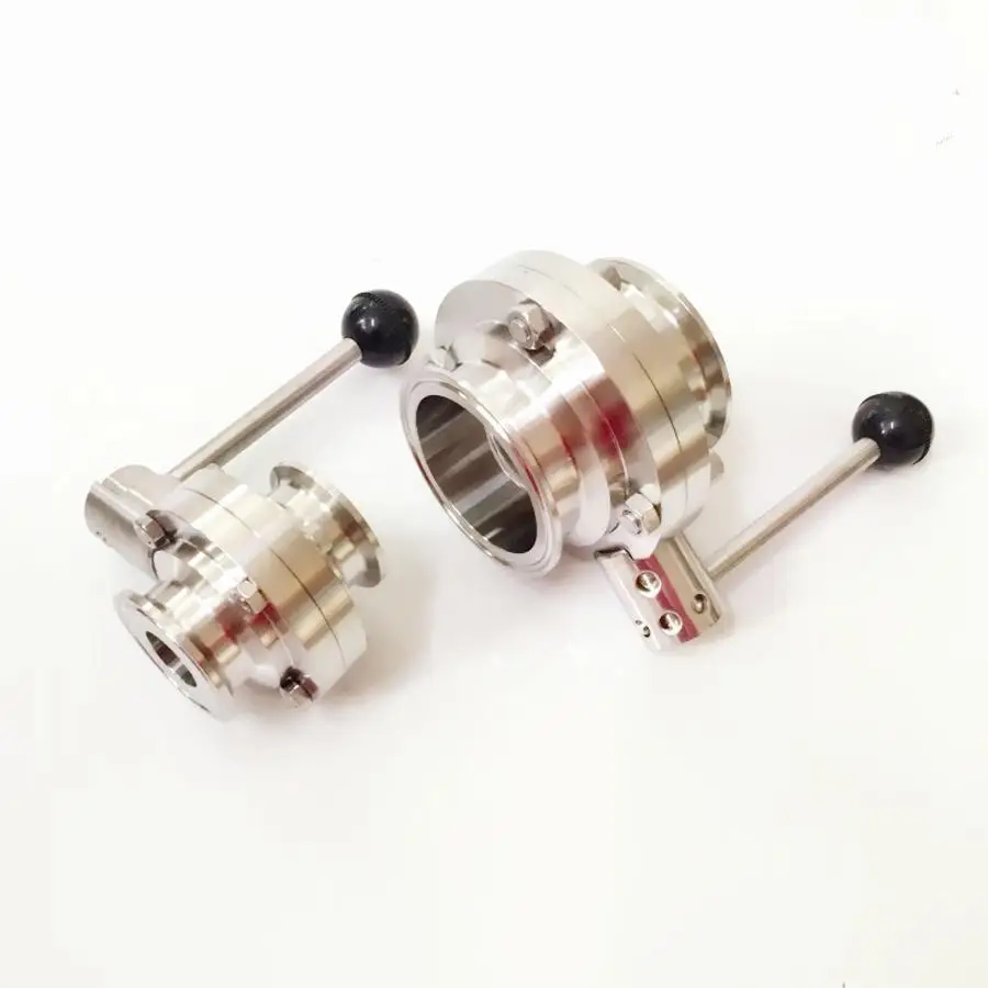 Fit 89 мм трубы диаметром x 3," Три зажим санитарный потока Управление клапан SUS 316L нержавеющей пивоварения дома