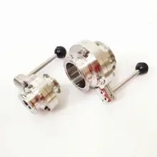 Fit 89 мм трубы диаметром x 3," Три зажим санитарный потока Управление клапан SUS 316L нержавеющей пивоварения дома