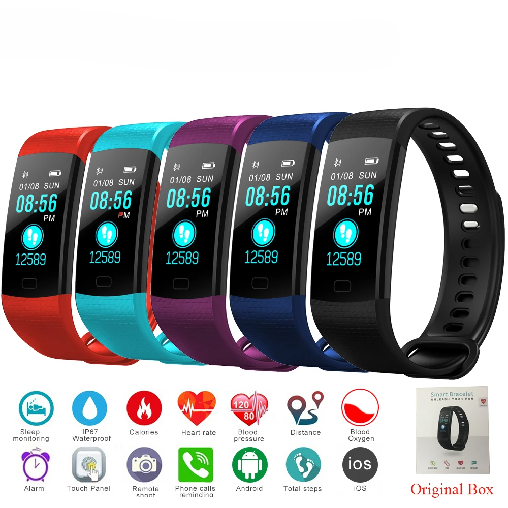 

NEW smart watch Pedometer Heart rate IP67 waterproof High cost performance Multi-language sport watch smart band