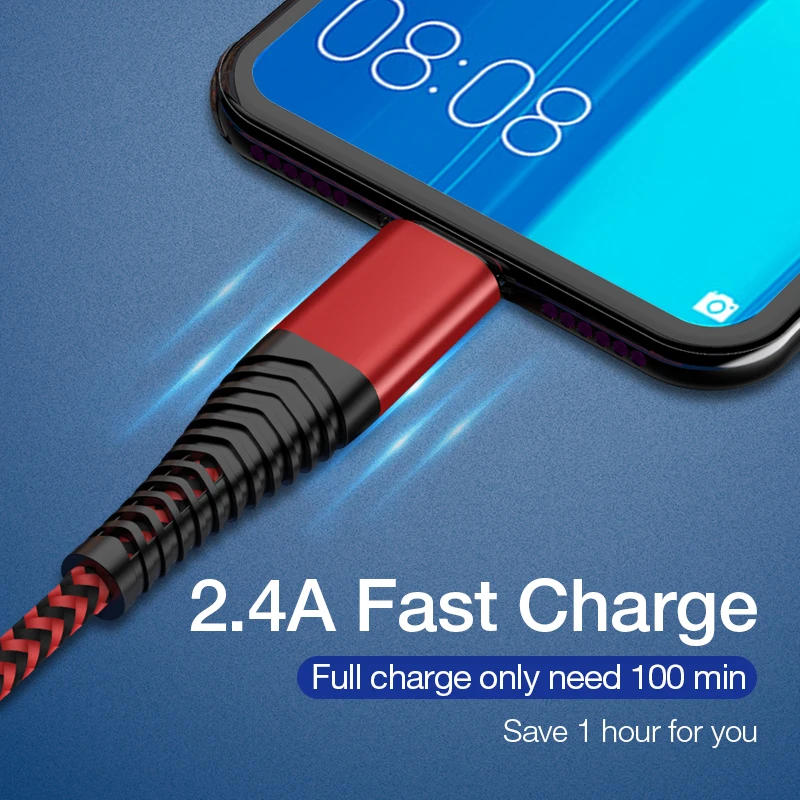 Posugear 2.4A кабель для быстрой зарядки Type C синхронизации данных USB Samsung Huawei xiaomi|Кабели