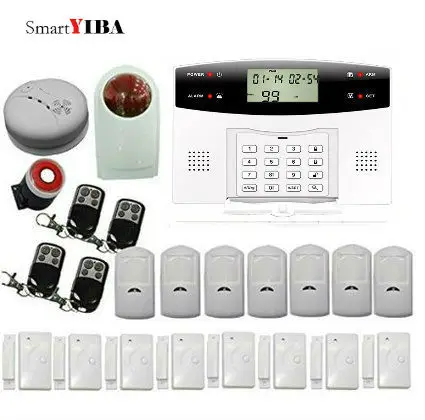 SmartYIBA Wireless Wired Home Security Burglar GSM SMS font b Alarm b font System Auto Dial