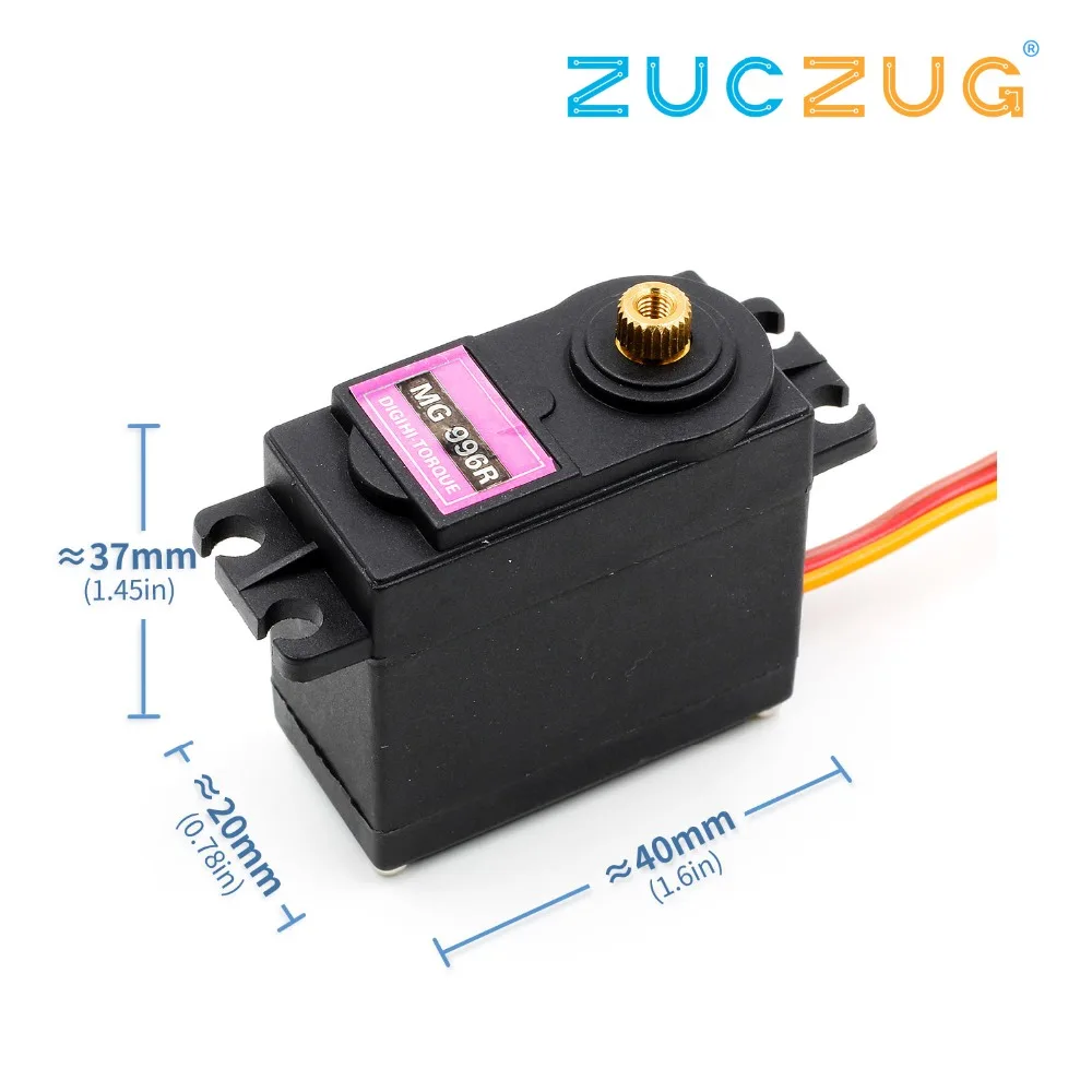 

MG996R Metal Gears Digital RC Servo Motor High Torque Helicopter Car Boat