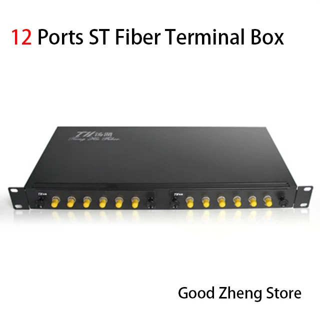 12 Ports ST Rack-Mount Thickening Fiber Optic Box ST Fiber Optic Termination Box Fiber Optic Distribution 