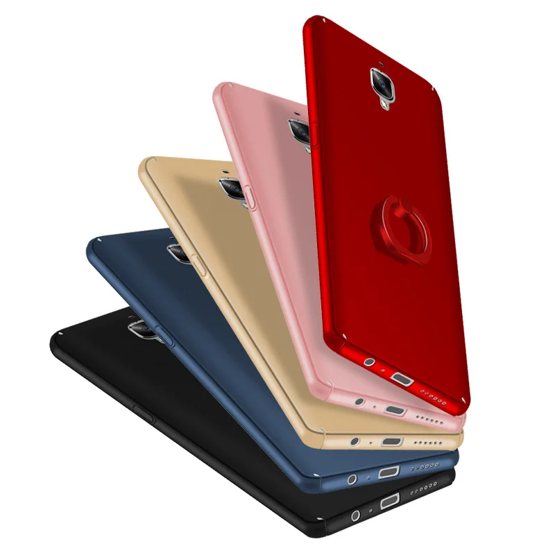 

Cover for OnePlus 3 3T Case Luxury Phone Case with Ring Stander Bracket Matte Phone Back Cover Funda