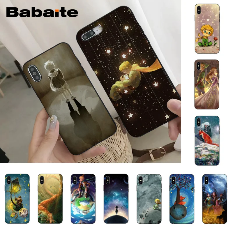 

Babaite Fairy tale little prince Cute Phone Accessories Case for iPhone 6S 6plus 7 7plus 8 8Plus X Xs Xr XsMax 5 5S 5C SE
