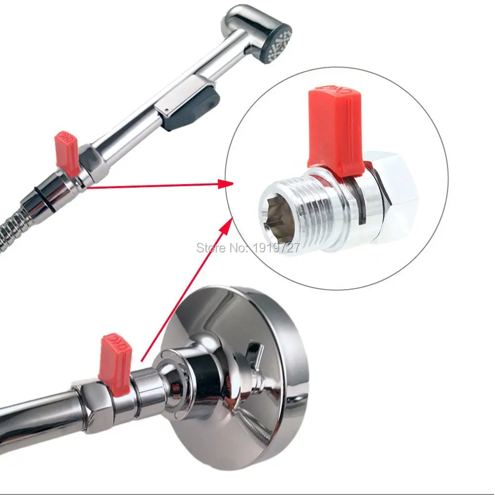 Душ прессуют быстрый клапан латунь воды управление клапан выключения для биде спрей или верхний Дождь душ ручной насадки