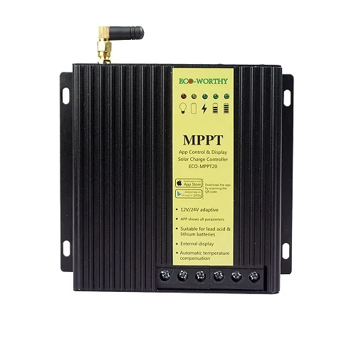 ECOWORTHY 20A/40A MPPT контроллер солнечного зарядного устройства солнечная панель