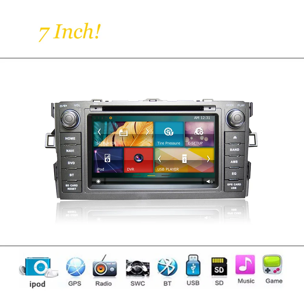 Car DVD Player System For Toyota Auris Autoradio Car Radio Stereo GPS Navigation Multimedia Audio Video