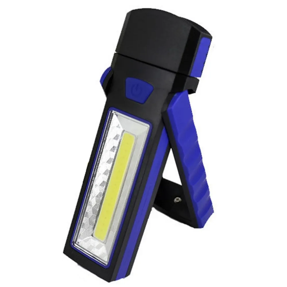 

New USB Rechargeable LED Flashlight Torch Work Light Stand COB Magnetic Built-in Battery Bright Repair Work Lamp