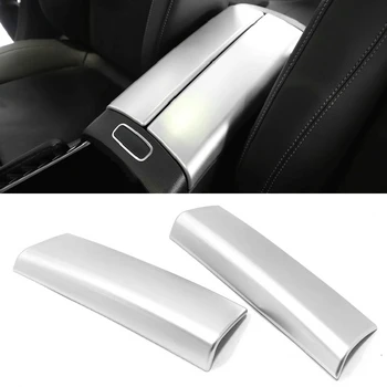 

For Mercedes-Benz A-Class 2019 W177 Hatchback Car Interior Armrest Box Cover Decorative Trim 2pcs ABS Plastic Auto Accessories