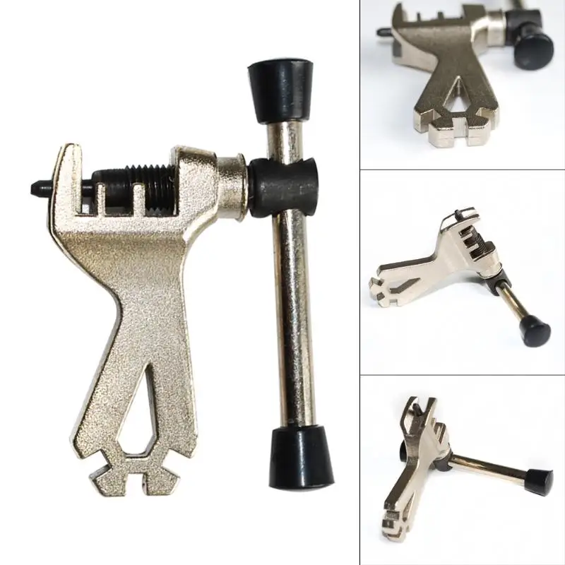 

2 in1 Stainless Steel Cycling Bicycle Bike Chain Wrench Breaker Splitter Repair Tool Kits with Spoke Wrench Bicycle Repair Tools